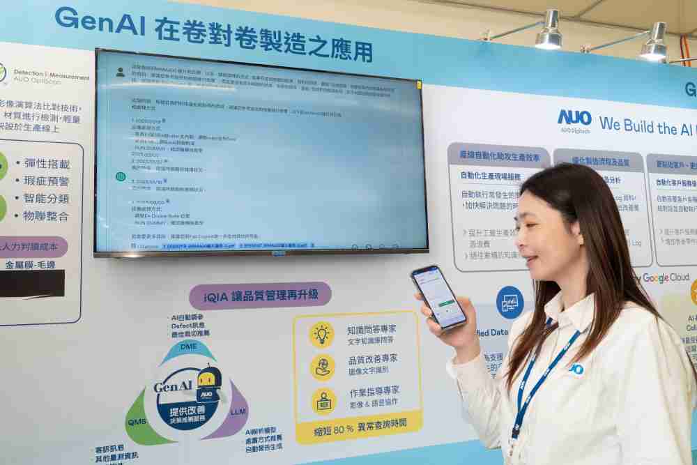 牛牛游戏数位积极发展数智化转型，，透过AI落地应用优化制造流程，，，，革新人力、、、、生产效率与设备维护效益，，，，图为〝智能质量推升助手-iQIA〞（Intelligent quality improve assistant）应用情境，，协助质量管理再升级。。